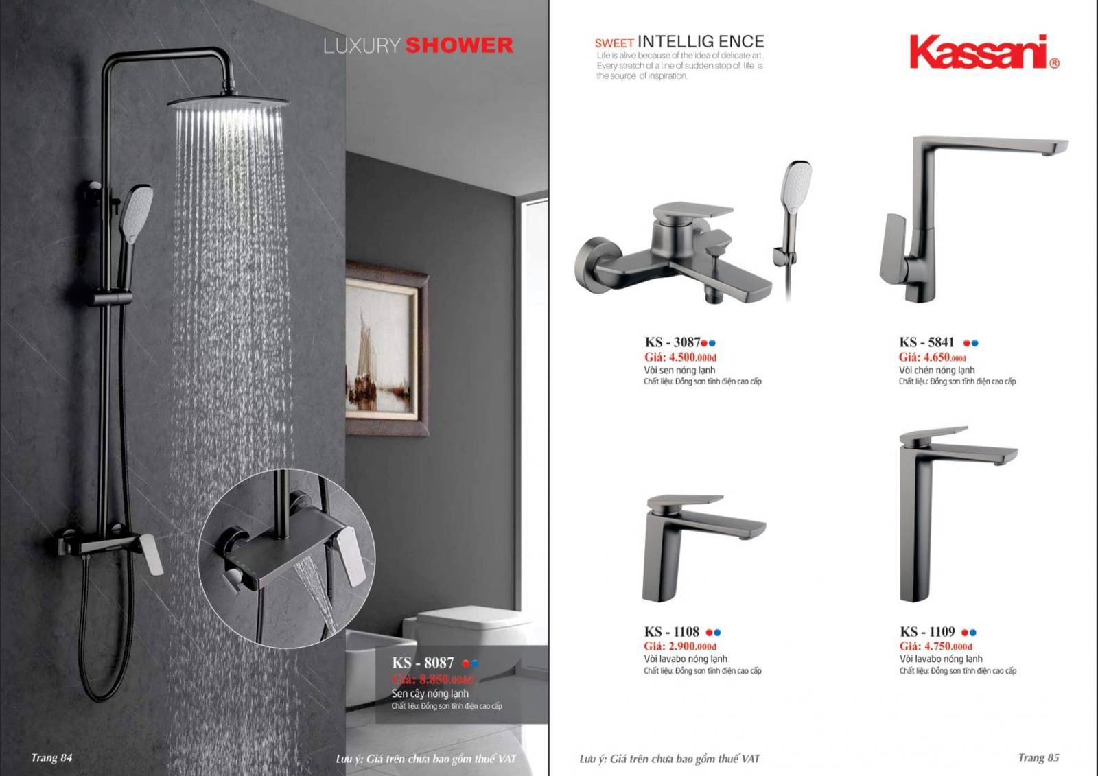 Thiết bị vệ sinh KASSANI Catalogue và bảng giá mới nhất 2024 /Page 43